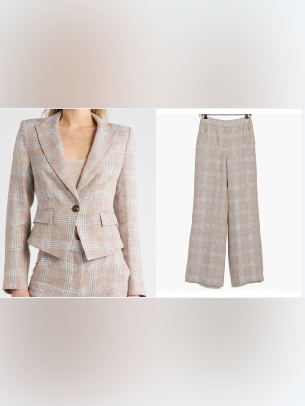 VERONICA BEARD Full Suit - Hosanna Linen Dickey Jacket & Pants Sz 4 NWT $1,296